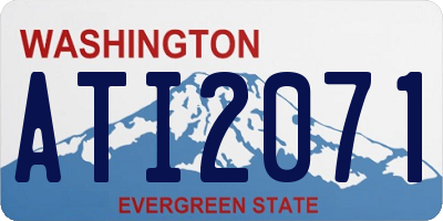 WA license plate ATI2071