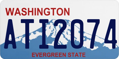 WA license plate ATI2074