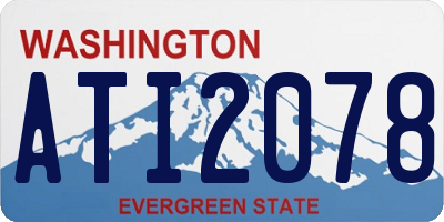 WA license plate ATI2078