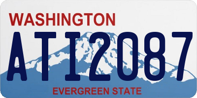 WA license plate ATI2087
