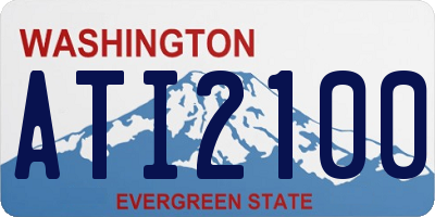 WA license plate ATI2100