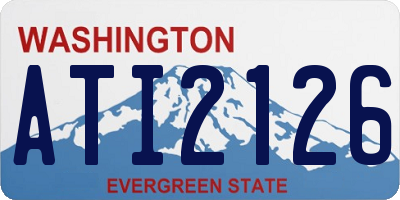 WA license plate ATI2126