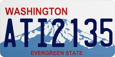 WA license plate ATI2135
