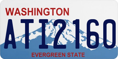 WA license plate ATI2160