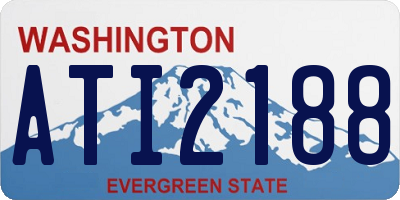WA license plate ATI2188