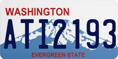 WA license plate ATI2193