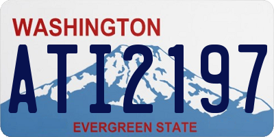 WA license plate ATI2197