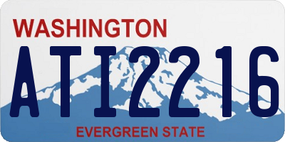 WA license plate ATI2216