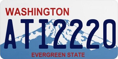 WA license plate ATI2220