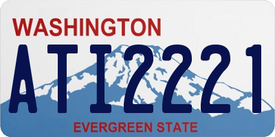 WA license plate ATI2221