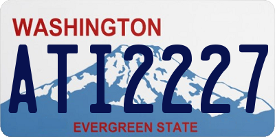 WA license plate ATI2227