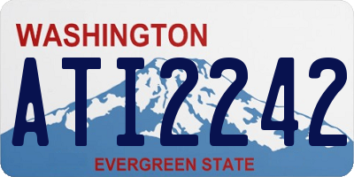 WA license plate ATI2242