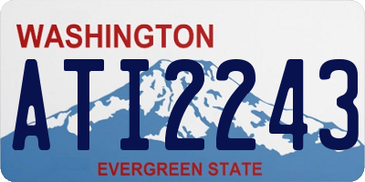 WA license plate ATI2243