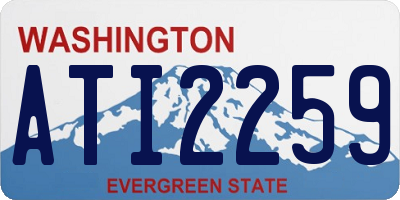 WA license plate ATI2259
