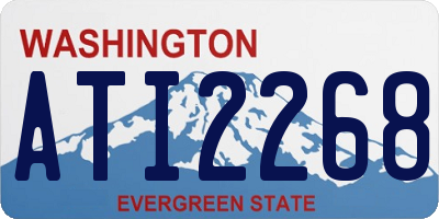 WA license plate ATI2268