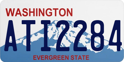 WA license plate ATI2284