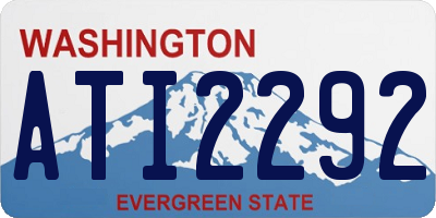 WA license plate ATI2292