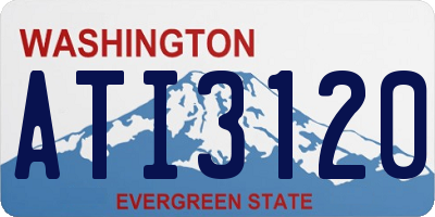 WA license plate ATI3120