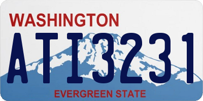 WA license plate ATI3231