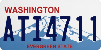 WA license plate ATI4711