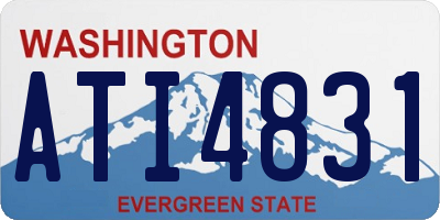 WA license plate ATI4831