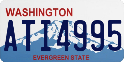 WA license plate ATI4995