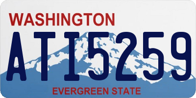 WA license plate ATI5259