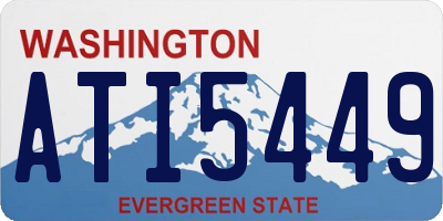 WA license plate ATI5449