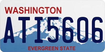 WA license plate ATI5606