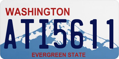 WA license plate ATI5611