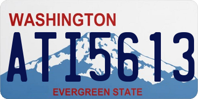 WA license plate ATI5613