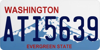 WA license plate ATI5639