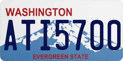 WA license plate ATI5700