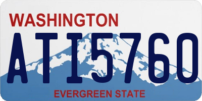 WA license plate ATI5760