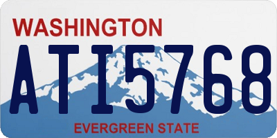 WA license plate ATI5768