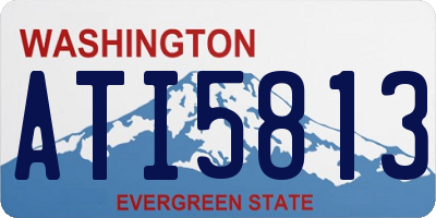 WA license plate ATI5813