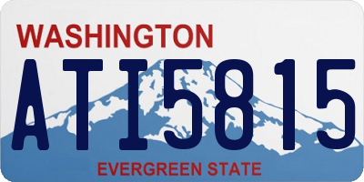 WA license plate ATI5815