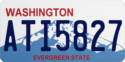 WA license plate ATI5827