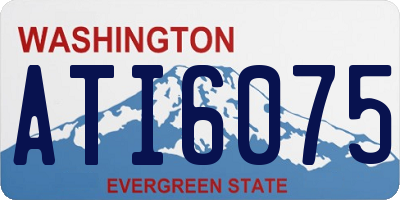 WA license plate ATI6075