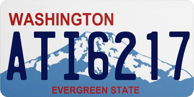 WA license plate ATI6217