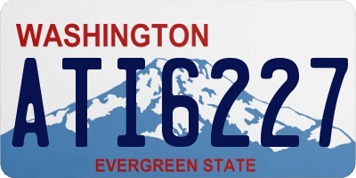 WA license plate ATI6227
