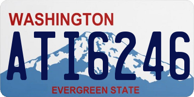 WA license plate ATI6246
