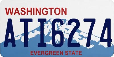WA license plate ATI6274