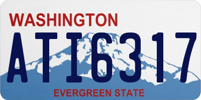 WA license plate ATI6317