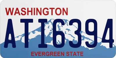 WA license plate ATI6394