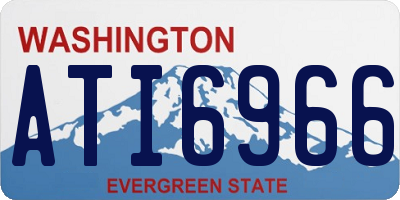 WA license plate ATI6966