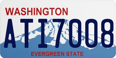 WA license plate ATI7008