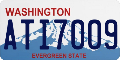 WA license plate ATI7009