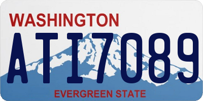 WA license plate ATI7089