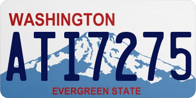 WA license plate ATI7275